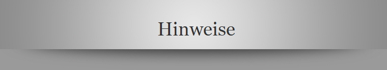 Hinweise